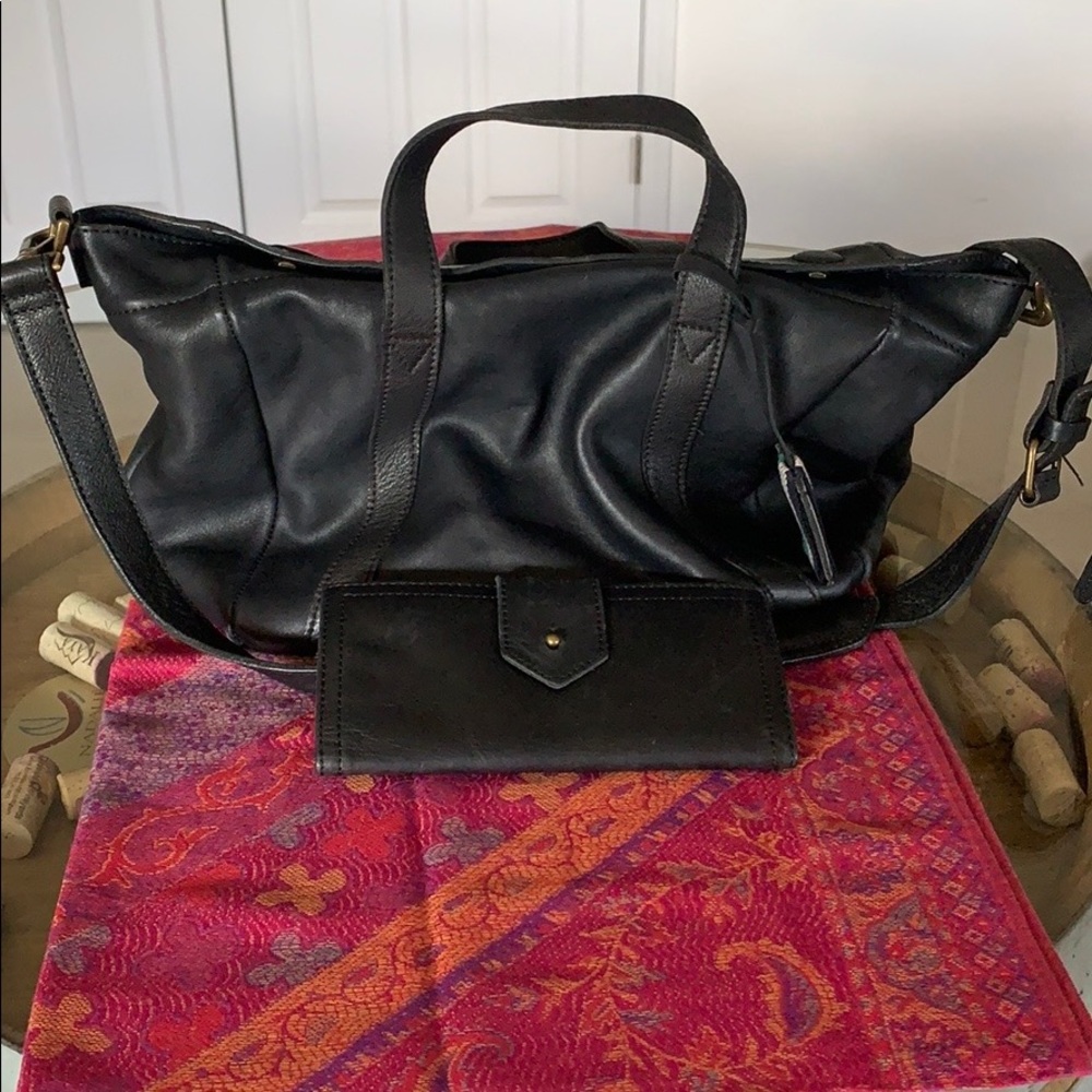 ✨Madewell Stockholm Satchel & Madewell Post Wallet